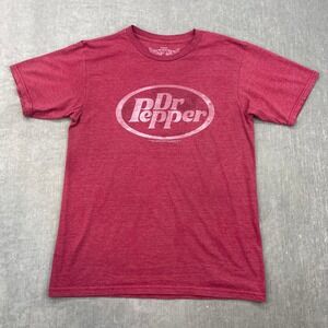 Dr Pepper Savvy Mens Medium Maroon Graphic T-Shirt Short Sleeve Heathered 2012